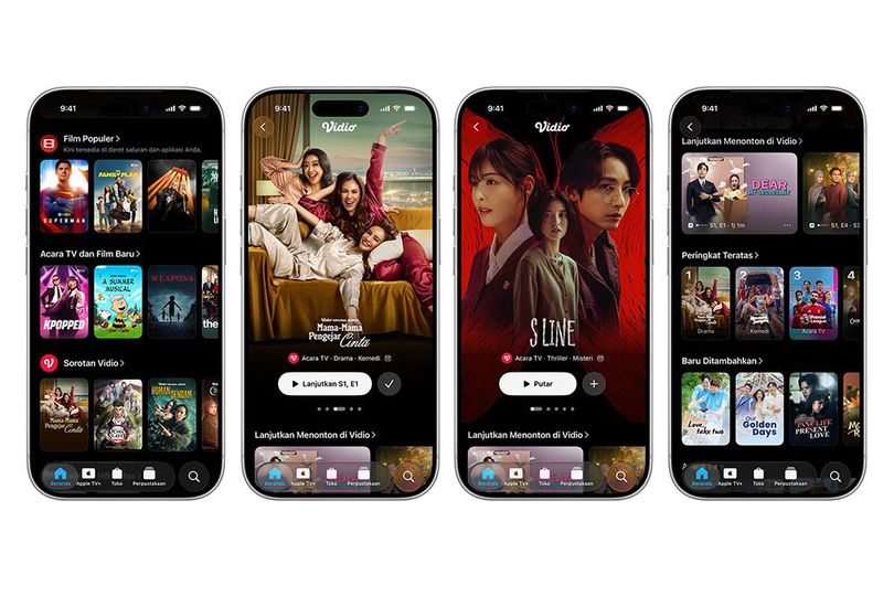 Nonton Liga Inggris Makin Mudah! Vidio jadi OTT Indonesia Pertama yang Hadir di Apple TV App