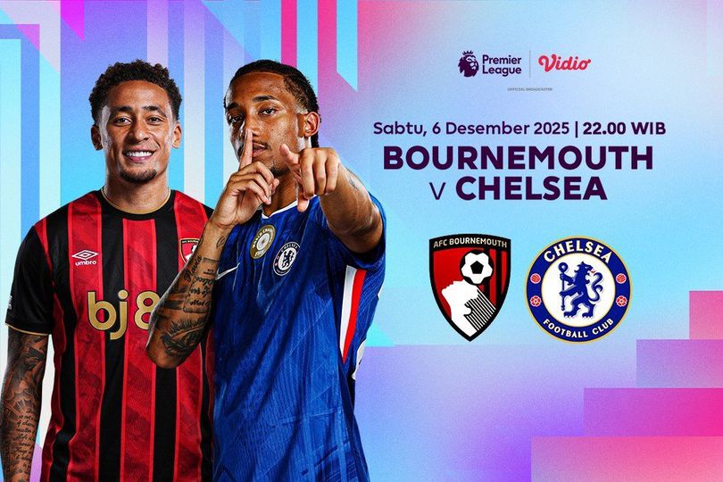 Link Live Streaming Liga Inggris Pekan ke-15: Bournemouth vs Chelsea, Eksklusif di Vidio