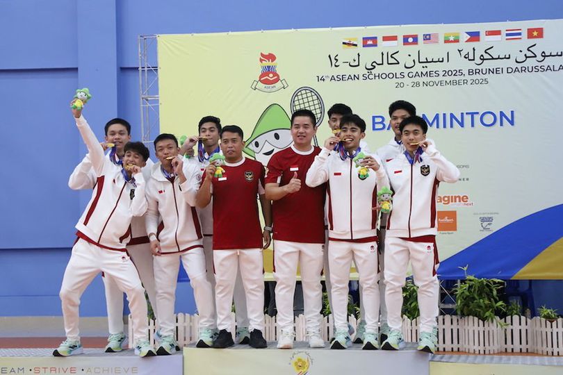Malaysia dan Thailand Lewat! Timnas Pelajar Indonesia Borong Emas Badminton ASG 2025