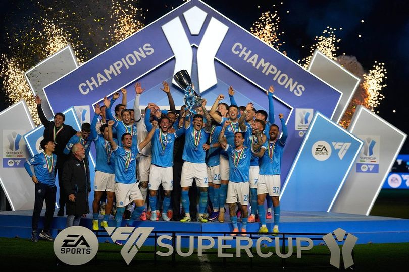 Hasil Napoli vs Bologna: David Neres 'Kesurupan', Borong 2 Gol dan Bawa Pulang Trofi Piala Super Italia!