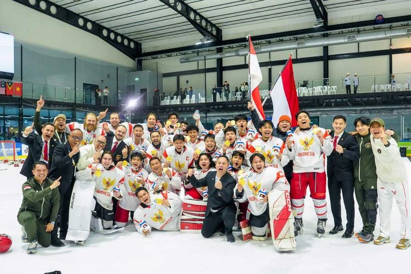 Indonesia Raih Emas Hoki Es di SEA Games 2025