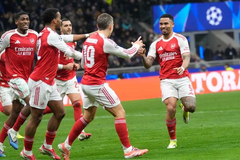 Rapor Pemain Arsenal Saat Gilas Inter: Gabriel Jesus Bersinar, Saka Kembali Kesulitan