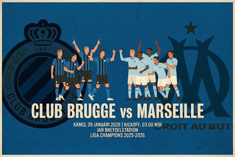 Prediksi Club Brugge vs Marseille 29 Januari 2026 Prediksi Club Brugge vs Marseille 29 Januari 2026