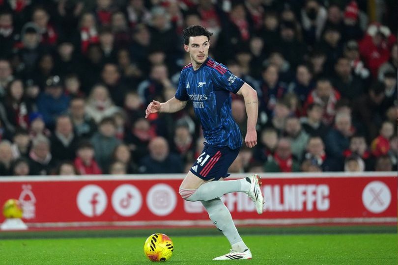 Momen Kamera Tangkap Gerutu Declan Rice Usai Gagal Kalahkan Nottingham Forest