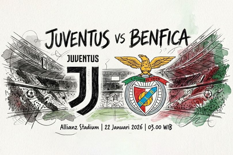 Siaran Langsung Liga Champions: Juventus vs Benfica, Kick Off Jam 03.00 WIB