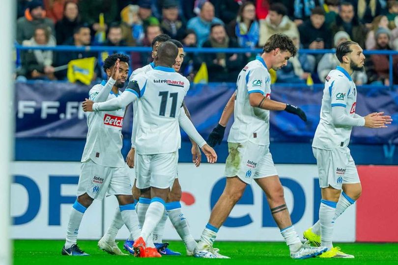 Mason Greenwood Hat-trick, Marseille Hajar Bayeux 9-0 di Coupe de France