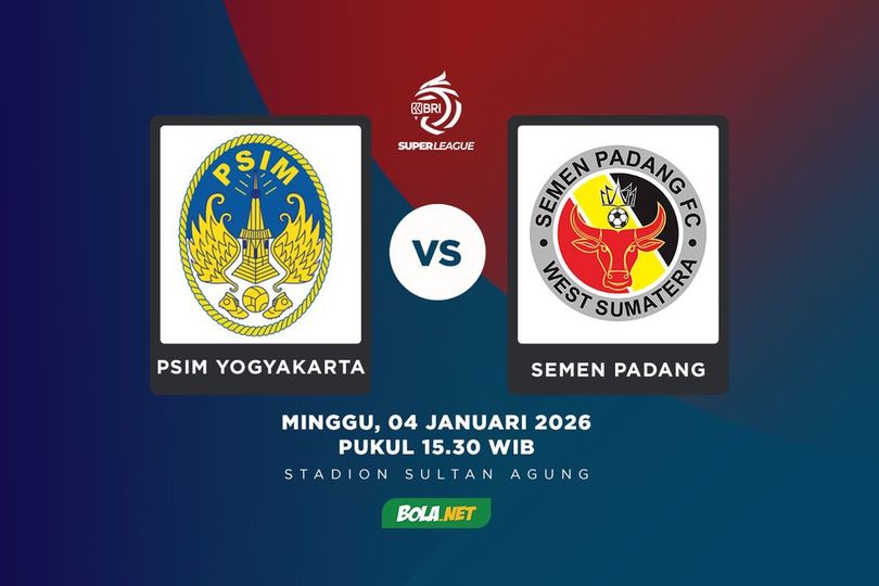 Prediksi BRI Super League, PSIM Yogyakarta vs Semen Padang 4 Januari 2026