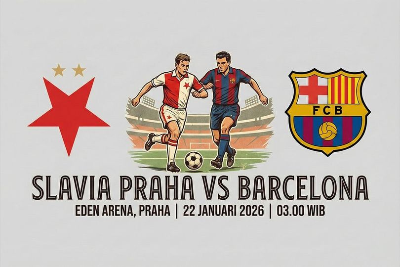 Prediksi Slavia Praha vs Barcelona 22 Januari 2026