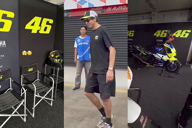Hore! Valentino Rossi Akhirnya Jajal Sirkuit Mandalika untuk Pertama Kali, Dampingi VR46 Riders Academy Latihan