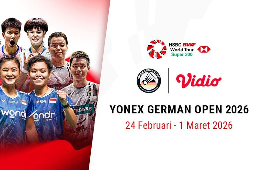 Jadwal Lengkap German Open 2026 dan Link Streaming di Vidio