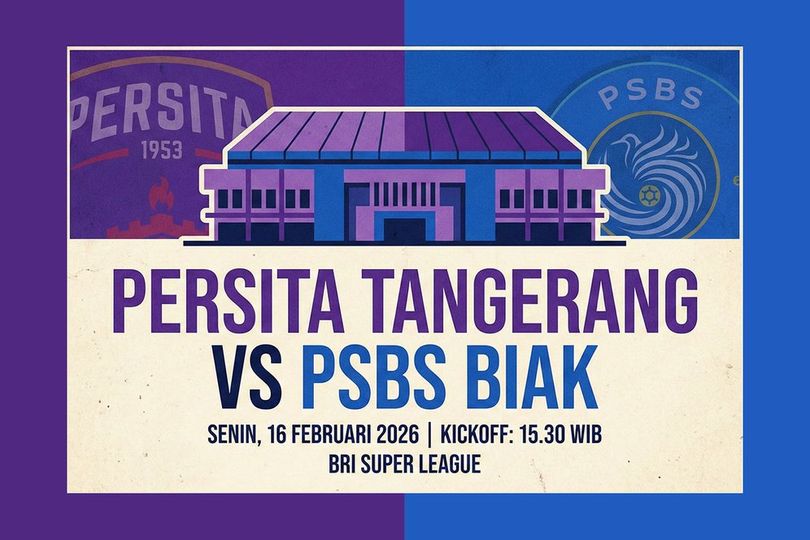 Tempat Menonton Persita vs PSBS Biak: Main Jam Berapa dan Tayang di Mana?