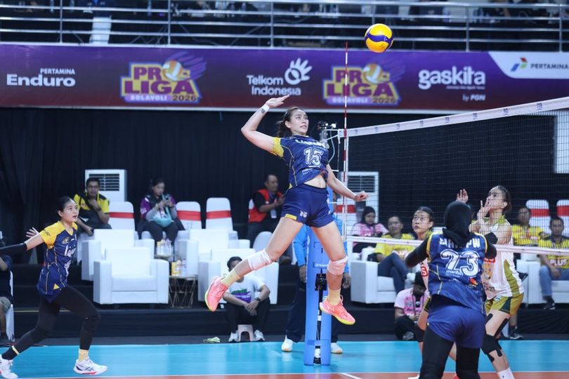 Livin Mandiri Tampil Ganas, Paksa Gresik Phonska Plus Telan Kekalahan Kedua di GOR Ken Arok