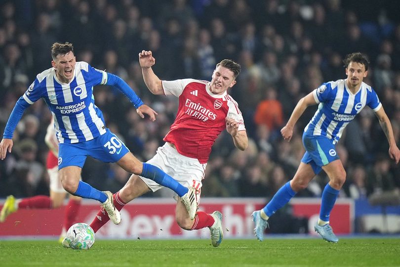 Hasil Brighton vs Arsenal: Gol Cepat Bukayo Saka Jaga The Gunners di Puncak