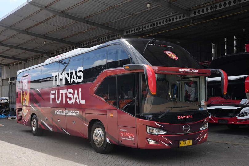 Dipakai Sejak AFC Futsal Asian Cup 2026, Bus dari PO Bagong Bakal jadi Armada Timnas Futsal Indonesia