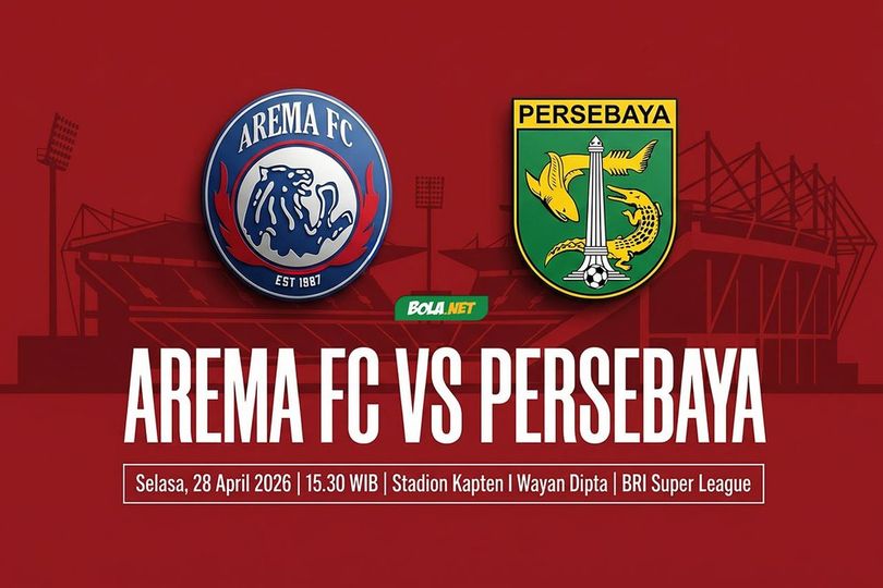 Link Live Streaming Arema FC vs Persebaya: Tayang di Mana, Kickoff Jam Berapa?
