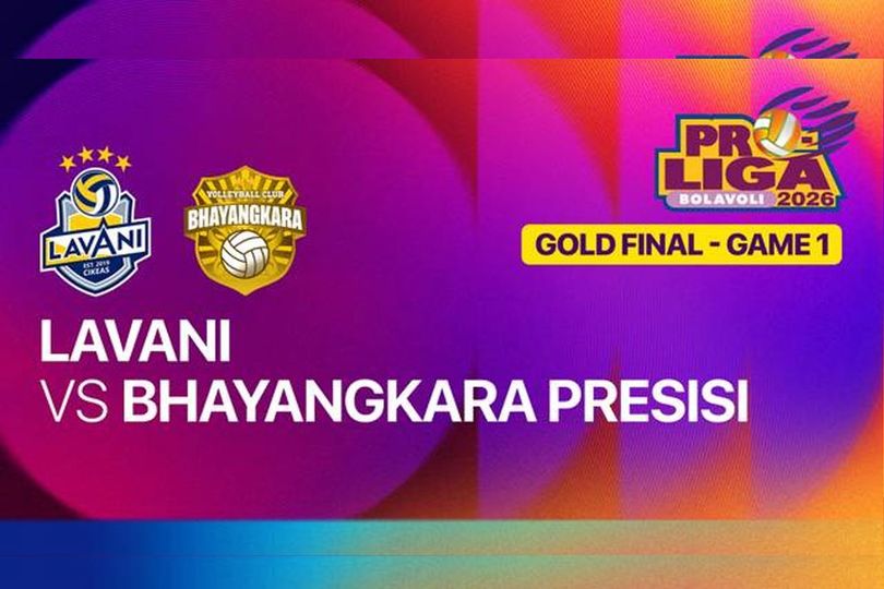 Nonton Live Streaming Jakarta Lavani Livin Transmedia vs Jakarta Bhayangkara Presisi di Grand Final Proliga 2026 di MOJI, 24 April 2026