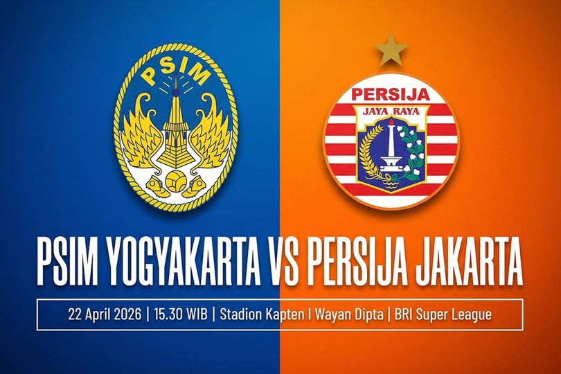 Live Streaming Siaran Langsung PSIM vs Persija Jakarta: Main di Mana, Kickoff Jam Berapa?