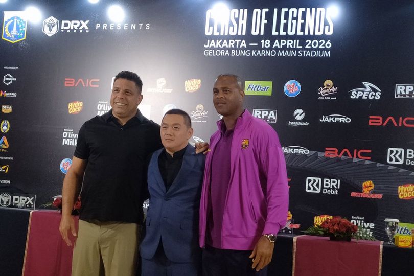 Ronaldo Nazario dan Patrick Kluivert Tidak Bermain dalam Laga DRX World Legends Vs Barcelona Legends: Sudah Lama Tidak Turun dan Cedera