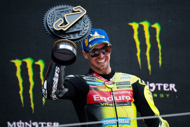 Fabio di Giannantonio Ngaku Sembunyi di Balik Fairing demi Hindari Motor Alex Marquez di MotoGP Catalunya 2026 Fabio di Giannantonio Ngaku Sembunyi di Balik Fairing demi Hindari Motor Alex Marquez di MotoGP Catalunya 2026