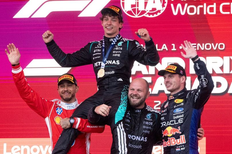 Kimi Antonelli Prihatin George Russell Gagal Finis Meski Senang Menangi Formula 1 GP Kanada 2026 Kimi Antonelli Prihatin George Russell Gagal Finis Meski Senang Menangi Formula 1 GP Kanada 2026