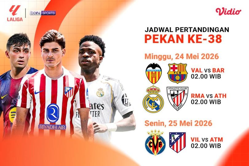 Cek Jadwal dan Link Live Streaming La Liga 2025/26 Hanya di Vidio Cek Jadwal dan Link Live Streaming La Liga 2025/26 Hanya di Vidio
