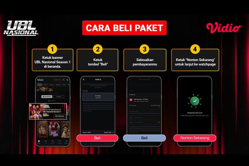 Cara Pay Per View UBL Nasional Season 1, Cuma Rp29 Ribu! Live Streaming di Vidio Cara Pay Per View UBL Nasional Season 1, Cuma Rp29 Ribu! Live Streaming di Vidio
