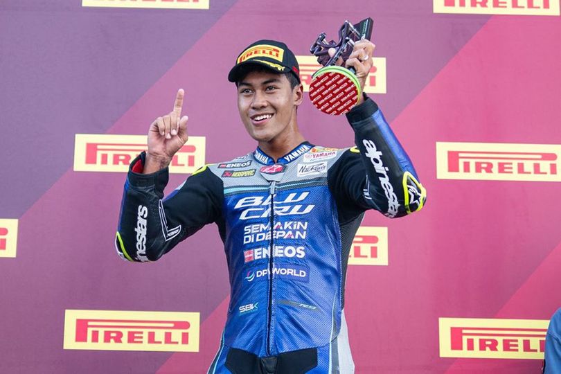 Podium di WorldSSP Emilia Romagna 2026, Aldi Satya Mahendra Takjub Bisa Salip 5 Rider Sekaligus di Tikungan Pertama Podium di WorldSSP Emilia Romagna 2026, Aldi Satya Mahendra Takjub Bisa Salip 5 Rider Sekaligus di Tikungan Pertama
