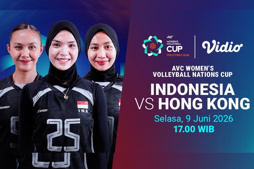 Nonton Indonesia vs Hong Kong: AVC Women's Nation Cup 2026 di Vidio Nonton Indonesia vs Hong Kong: AVC Women's Nation Cup 2026 di Vidio