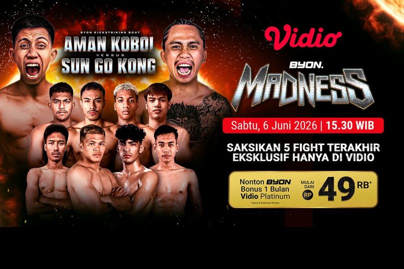 Sengit! Pertarungan Aman Koboi vs Sun Go Kong: Byon Madness 4 di Vidio