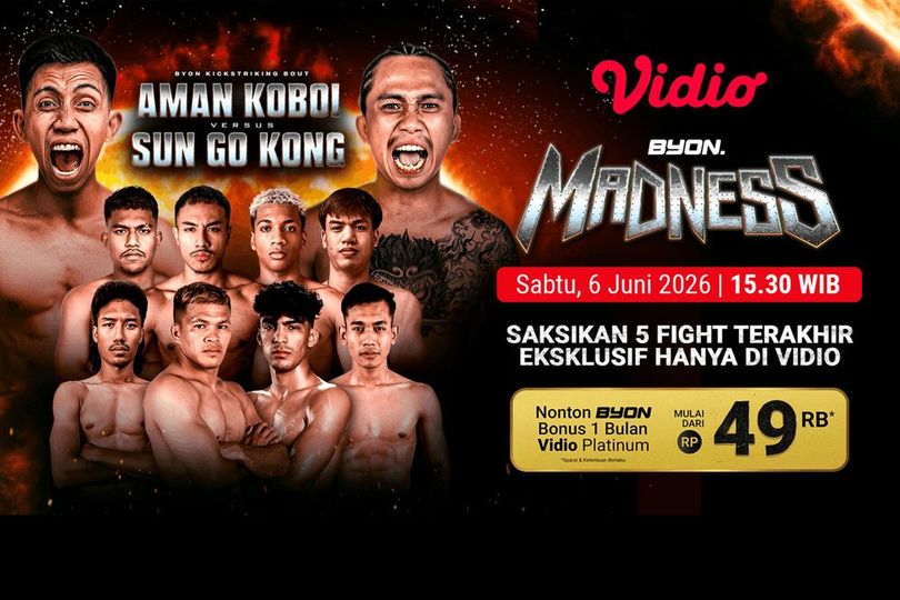 Byon Madness Vol. 4 Siap Digelar di Spike Air Dome, Hadirkan Duel Panas Sun Go Kong vs Aman Koboi Byon Madness Vol. 4 Siap Digelar di Spike Air Dome, Hadirkan Duel Panas Sun Go Kong vs Aman Koboi