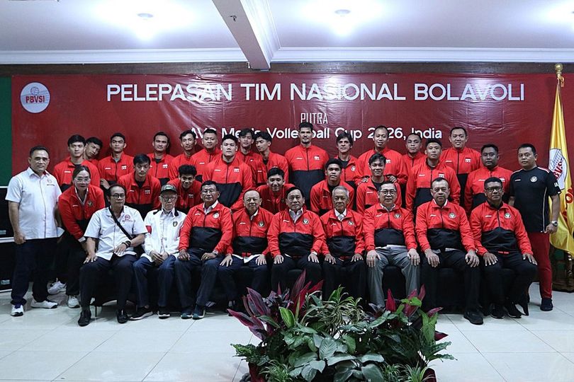 Imam Sudjarwo Lepas Timnas Voli Putra Indonesia dan Putri U-18