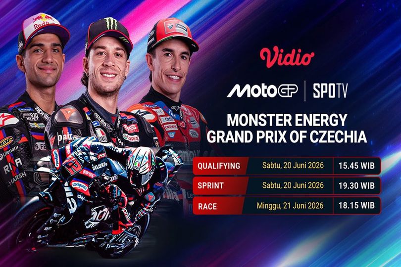 MotoGP Grand Prix of Czechia 2026: Kembalinya Sirkuit Legendaris! Live di Vidio