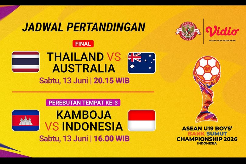 Jadwal dan Link Live Streaming Piala AFF U-19 di Vidio: Perebutan Juara Tiga Indonesia vs Kamboja dan Partai Puncak
