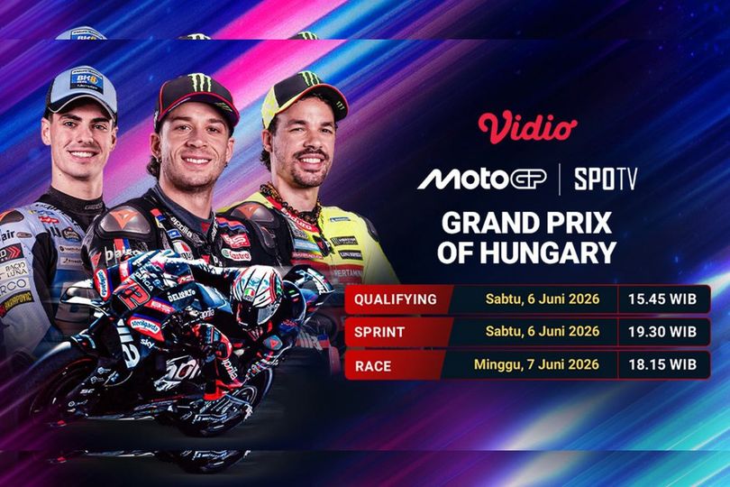 MotoGP Seri 8 Akan Sengit, Nonton MotoGP Grand Prix of Hungary 2026 di Vidio