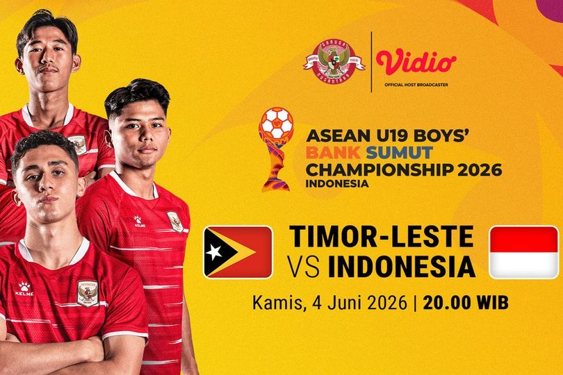 Saksikan Timor Leste vs Indonesia: AFF U-19 Championship 2026 di Vidio