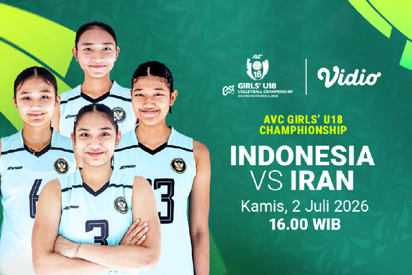 Nonton AVC Girls U18 Volleyball Championship - Indonesia vs Iran: Peluang Menuju Semifinal di Vidio Nonton AVC Girls U18 Volleyball Championship - Indonesia vs Iran: Peluang Menuju Semifinal di Vidio