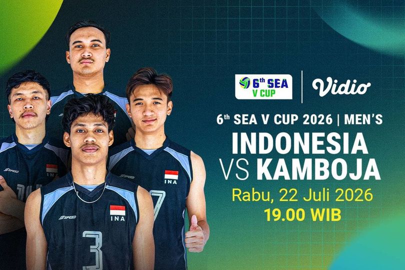 SEA V Cup Men - Indonesia vs Kamboja Leg Kedua Saksikan Siaran Langsung Hanya di Vidio SEA V Cup Men - Indonesia vs Kamboja Leg Kedua Saksikan Siaran Langsung Hanya di Vidio