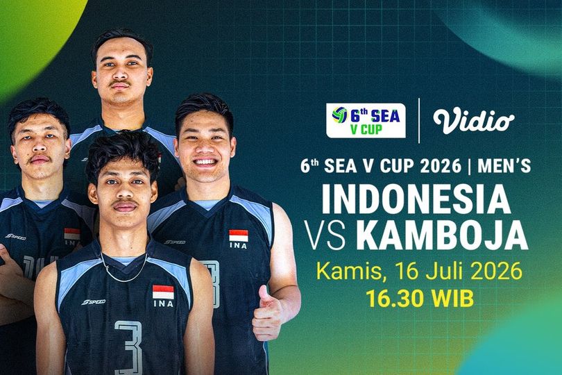 SEA V Cup Men - Indonesia vs Kamboja: Bidik Kemenangan di Laga Awal Hanya di Vidio SEA V Cup Men - Indonesia vs Kamboja: Bidik Kemenangan di Laga Awal Hanya di Vidio