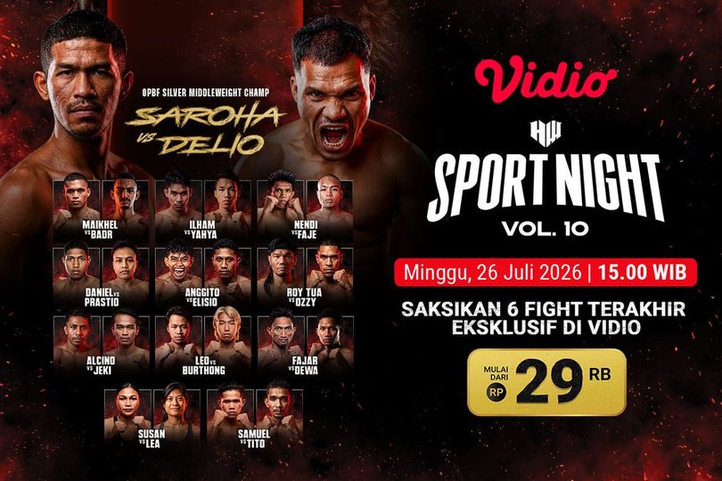 Nonton HW Sports Night Vol. 10: Panggung Pembuktian Fighter Indonesia Hanya di Vidio Nonton HW Sports Night Vol. 10: Panggung Pembuktian Fighter Indonesia Hanya di Vidio