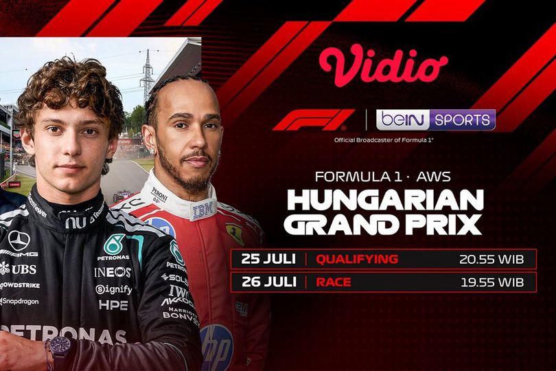 Formula 1: McLaren, Ferrari, dan Mercedes Bertarung Sengit di AWS Hungarian Grand Prix 2026 di Vidio Formula 1: McLaren, Ferrari, dan Mercedes Bertarung Sengit di AWS Hungarian Grand Prix 2026 di Vidio