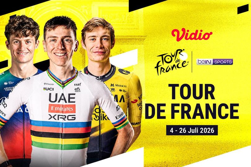 Jadwal Tour de France 2026: Duel Tadej Pogacar vs Jonas Vingegaard di Vidio Jadwal Tour de France 2026: Duel Tadej Pogacar vs Jonas Vingegaard di Vidio