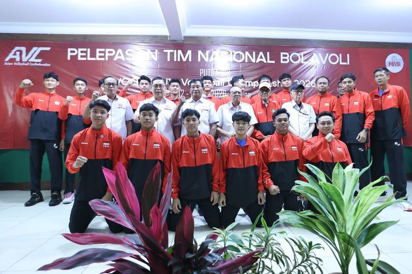 PBVSI Resmi Lepas Timnas Voli Putra Indonesia ke SEA V Cup 2026, Reidel Toiran Bidik Gelar Juara PBVSI Resmi Lepas Timnas Voli Putra Indonesia ke SEA V Cup 2026, Reidel Toiran Bidik Gelar Juara
