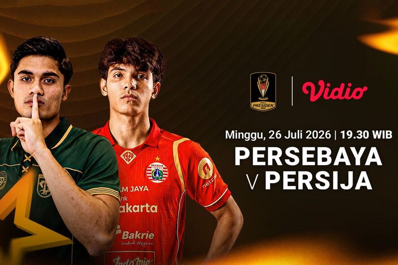 Piala Presiden 2026 - Persebaya vs Persija: Penentu Persaingan Grup B di Vidio Piala Presiden 2026 - Persebaya vs Persija: Penentu Persaingan Grup B di Vidio