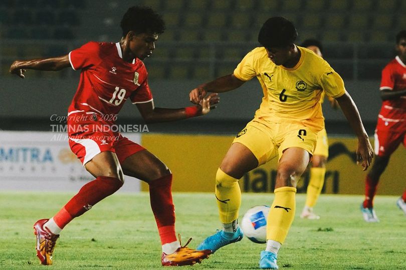 Kebobolan di Menit 90+6, Timnas Indonesia U-17 Bermain Imbang 1-1 Lawan Malaysia U-17