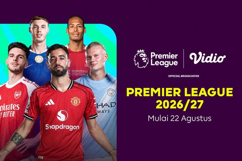 Jadwal Liga Inggris 2026/27: Skenario Panas di Pekan Perdana dengan Tayangan Multicam di Vidio Jadwal Liga Inggris 2026/27: Skenario Panas di Pekan Perdana dengan Tayangan Multicam di Vidio