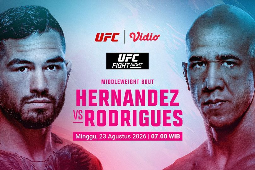 UFC Fight Night: Hernandez vs Rodrgues - Jalan Menuju Perebutan Gelar Middleweight Hanya di Vidio UFC Fight Night: Hernandez vs Rodrgues - Jalan Menuju Perebutan Gelar Middleweight Hanya di Vidio