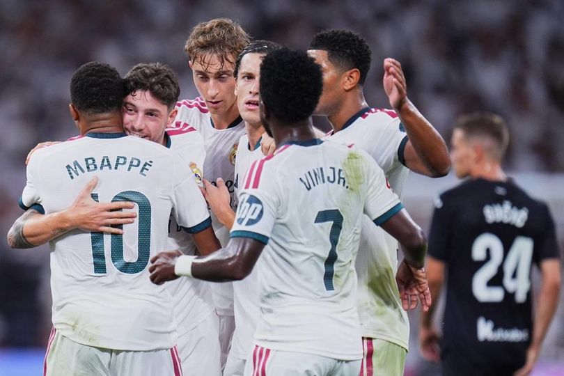Rapor Pemain Real Madrid vs Real Sociedad: Mbappe Menggila, Bellingham dan Vinicius Tampil Gemilang