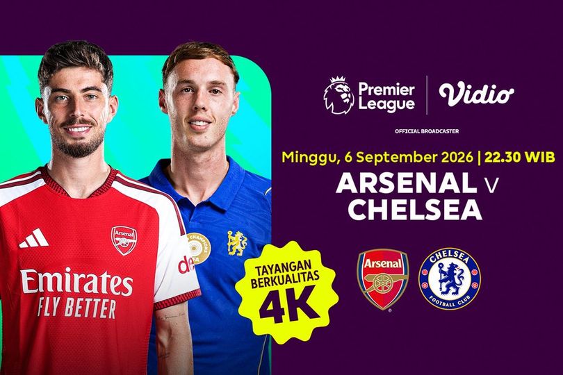 Premier League 2026/27 - Arsenal vs Chelsea: Papan Klasemen Menjelang Derby London di Vidio Premier League 2026/27 - Arsenal vs Chelsea: Papan Klasemen Menjelang Derby London di Vidio
