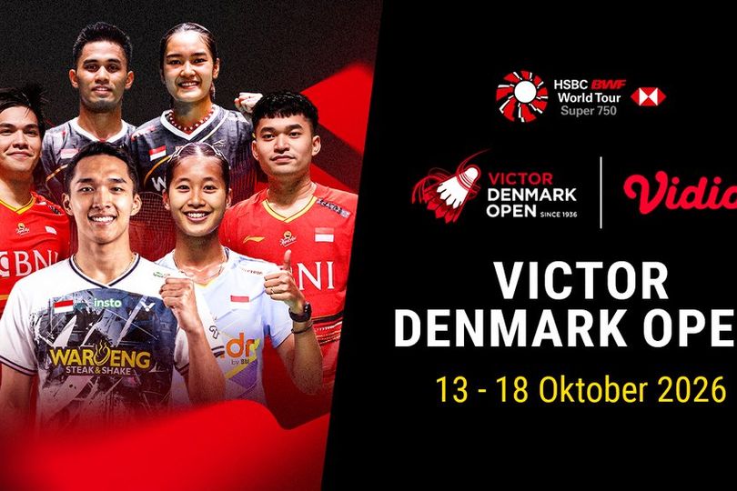 BWF 750 Victor Denmark Open 2026: Misi Pertahankan Gelar dan Kejar Poin Saksikan di Vidio BWF 750 Victor Denmark Open 2026: Misi Pertahankan Gelar dan Kejar Poin Saksikan di Vidio