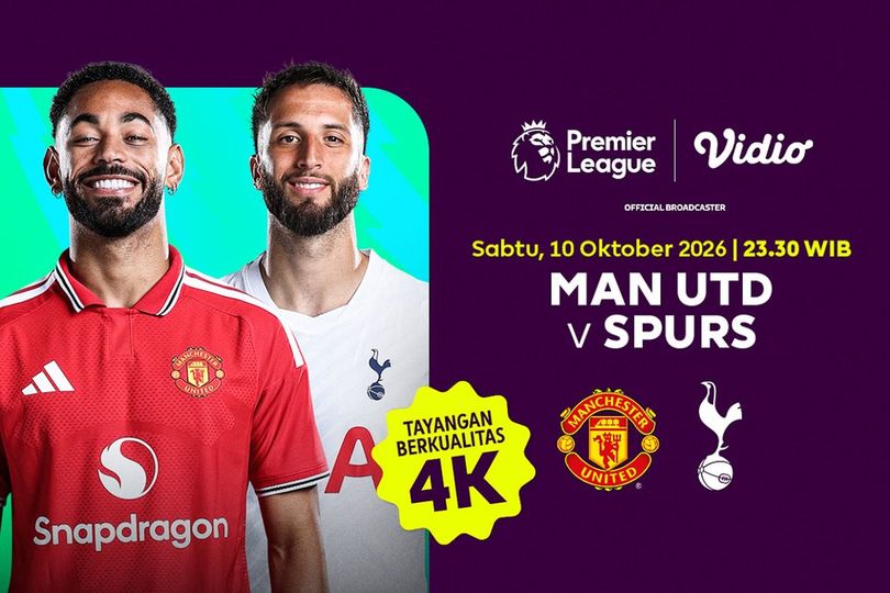 Manchester United vs Tottenham - Liga Inggris 2026/27: Misi Spurs Keluar dari Tekanan di Vidio Manchester United vs Tottenham - Liga Inggris 2026/27: Misi Spurs Keluar dari Tekanan di Vidio